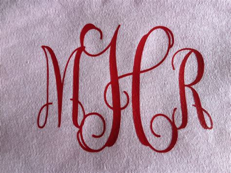 Iron On Monogram Iron On Decal Iron On Vinyl 72 Iron On Etsy