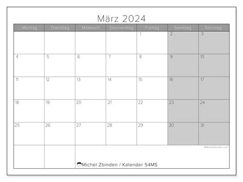 Kalender März 2024 54 Michel Zbinden DE