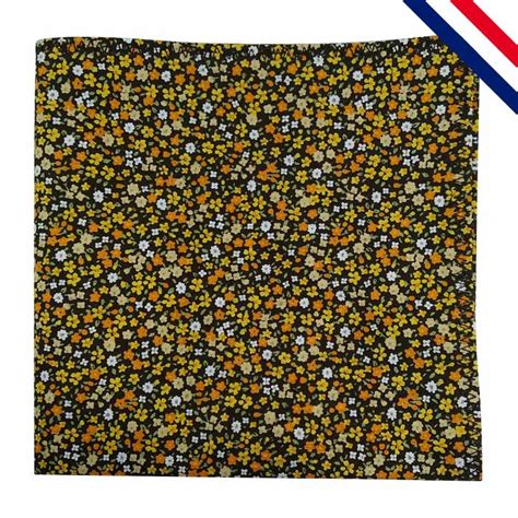 Pochette De Costume En Liberty Noir Bleu Blanc Pap