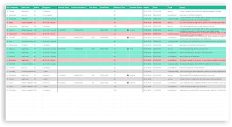 Excel CRM Template + Invoice Tracker | LuxTemplates