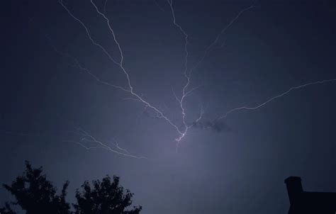 Wallpaper dark, storm, sky, lightning, night for mobile and desktop ...