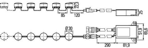 2pt 010 458 711 Hella Led Daytime Running Light Kit Ledayflex 12v