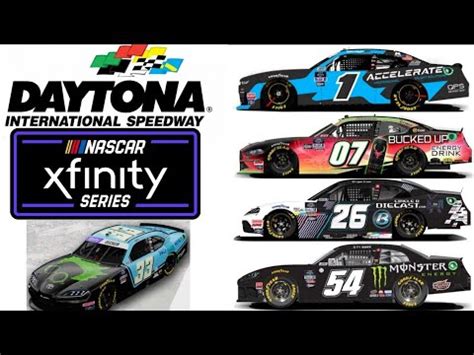 Nascar Xfinity Series Paint Scheme Preview For Daytona Youtube