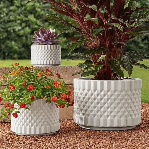 Members Mark 3 Pack Ceramic Planters Sams Club