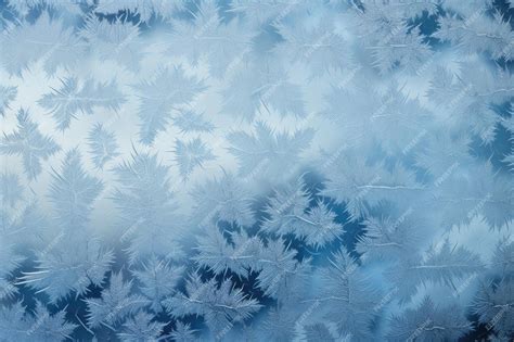 Premium AI Image | Frost creates fascinating patterns on a window in winter