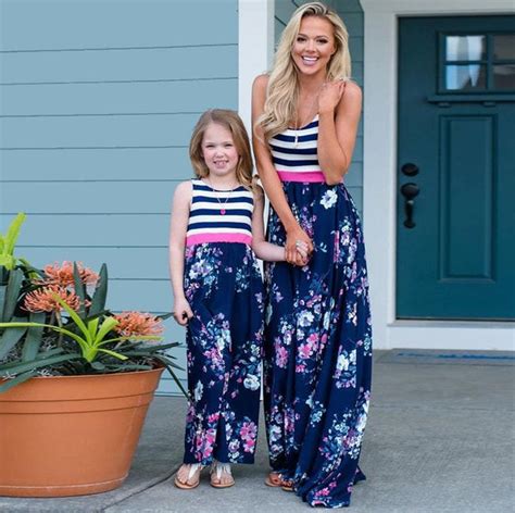 Matching Mother Daughter Maxi Dresses Matching Outfits