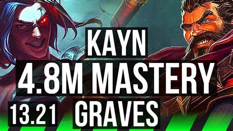 Kayn Vs Graves Jng 4 8m Mastery 7 1 7 1100 Games Godlike Br