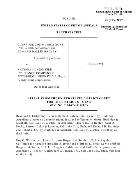 Filed United States Court Of Appeals Tenth Circuit Pdf