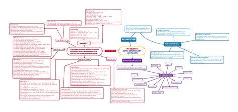 Mapa mental sobre uso de letras signos de puntuación y acentuación