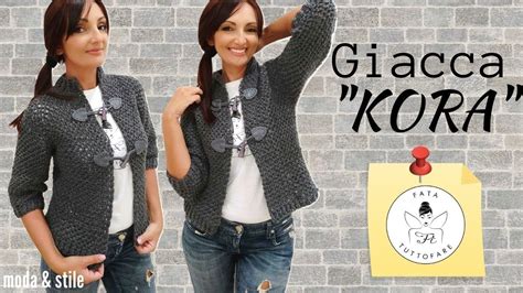 Tutorial Giacca Kora La Fata Tuttofare Youtube Cardigan All