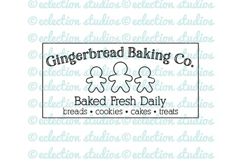 Gingerbread Sign SVG Christmas SVG Holiday Sign Svg - Etsy