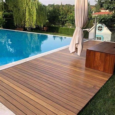 Umum Decking Kolam Renang Dari Kayu Ulin Cm