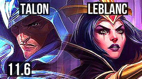 Talon Vs Leblanc Mid Rank 2 Talon 2 0 9 900 Games 1 5m Mastery