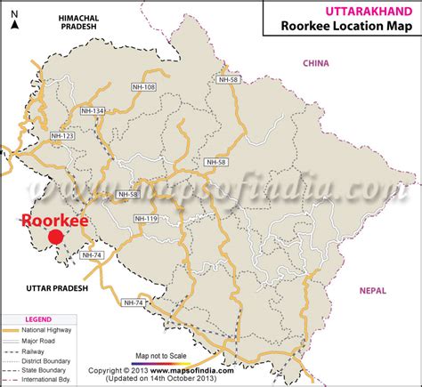 Where is Roorkee Located in India | Roorkee Location Map,Uttaranchal