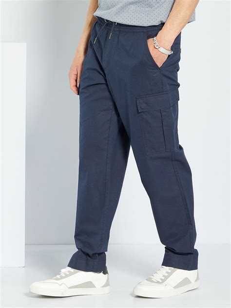 Pantalon Cargo Bleu Kiabi