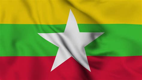 Myanmar Waving Flag Realistic Animation Video 33671272 Stock Video At Vecteezy