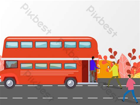 Cartoon Bus Character Elements PNG Images | AI Free Download - Pikbest