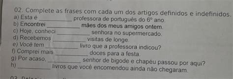 Frases Com Artigo Definido