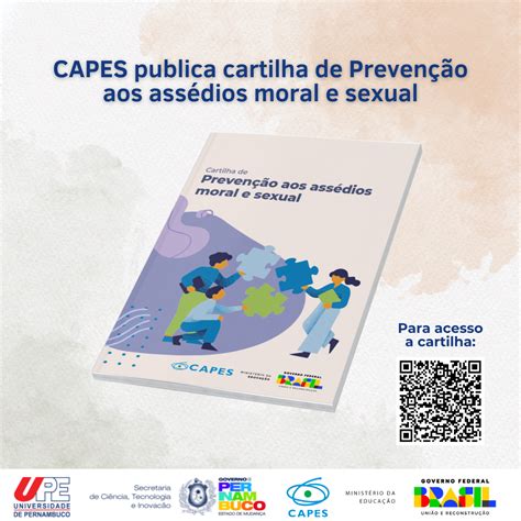 Capes Publica Cartilha De Preven O Aos Ass Dios Moral E Sexual Universidade De Pernambuco