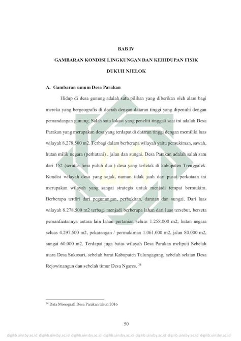 PDF BAB IV GAMBARAN KONDISI LINGKUNGAN DAN KEHIDUPAN FISIK Digilib