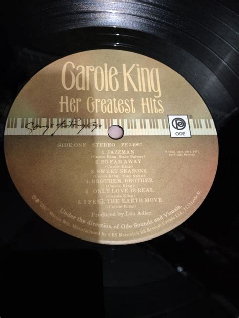 Carole King Greatest Hits Vinyl Album Hobbies Toys Music Media