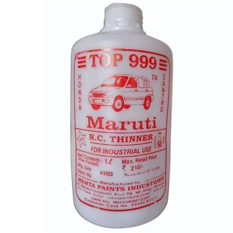 1L Top 999 Maruti NC Thinner For Industrial At Rs 210 Bottle In