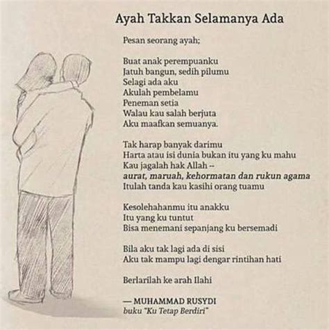 Ayah Takkan Selamanya Ada Muhammad Rusydi Ayah Kata Kata Ayah Di