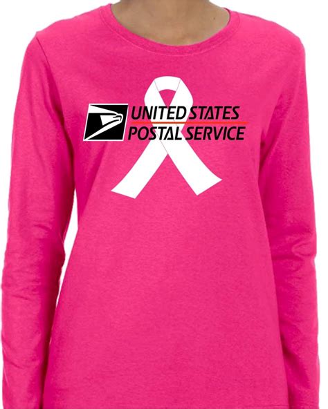 Usps Long Sleeve Breast Cancer Awareness T Shirt Ups Long Etsy