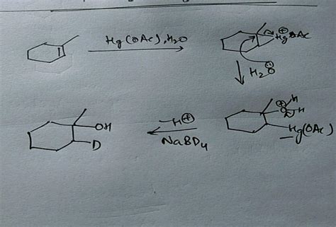 Hg Oac H Major Product Nabd Oh