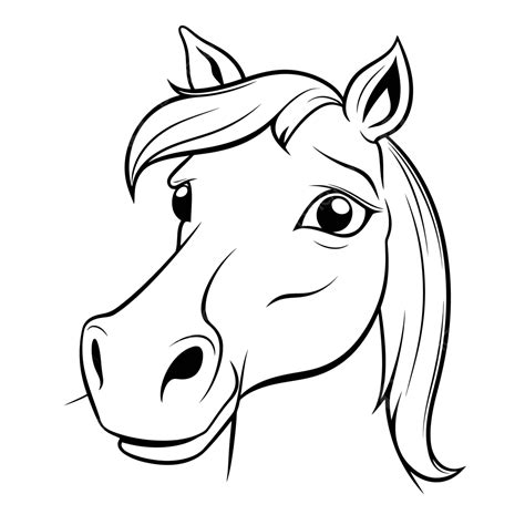 Horses Face Coloring Pages