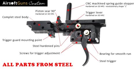 Trigger Set Iron 10 For Vsr 10 Steel Airsoftguns Airsoftguns