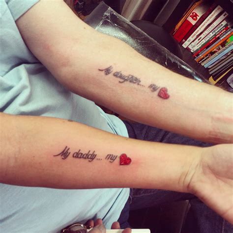 80 Cute Father Daughter Tattoos Body Art Guru