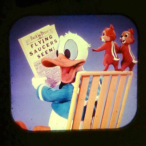 DONALD DUCK IN FLYING SAUCER PILOTS VINTAGE VIEW MASTER REEL View