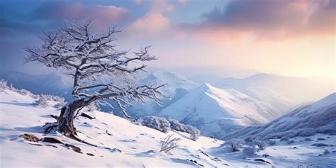 Premium AI Image Fantastic Winter Landscape