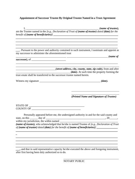 Appointment Of Successor Trustee Form Fill Out Sign Online Dochub