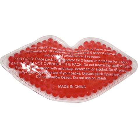 Promotional Lips Gel Beads Hot Cold Pack Custom Giveaways