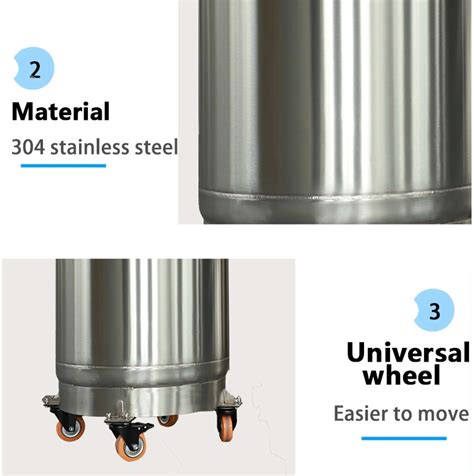 L Laboratory Pressure Vessel Liquid Nitrogen Vessel With Wheels