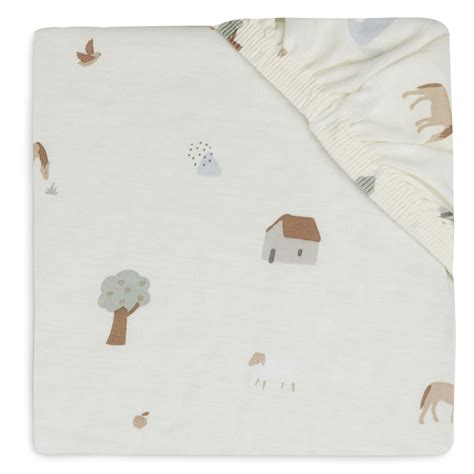 Jollein Drap Housse Berceau Farm X Cm Linge De Lit