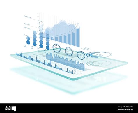 Futuristic Touch Screen Interface Isolated On White Stock Photo Alamy