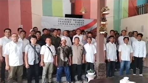 Foto Relawan Sapu Jagad Prabowo Gibran Di Kabupaten Malang Bawa Misi