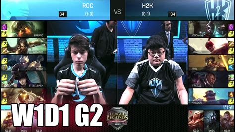 H2K Gaming Vs ROCCAT Game 2 S6 EU LCS Summer 2016 Week 1 Day 1 H2K