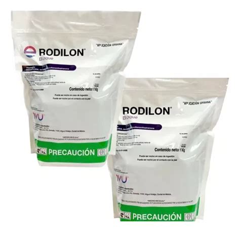 Veneno Para Ratas Ratones Rodilon Bloque 1kg Rodenticida 2pz