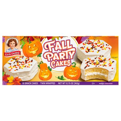 Little Debbie Vanilla Fall Party Cakes - Shop Snack Cakes at H-E-B