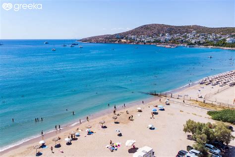 athens varkiza beach  map