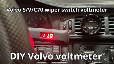 Volvo C S V70 How To Integrate Voltmeter Into Your P80 Wiper Switch