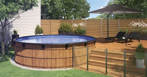 Piscine Hors Terre En Bois R Sistante Et Tendance Faite Au Qu Bec