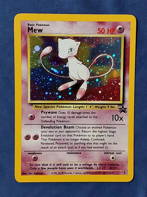 Mew Holo Rare Black Star Promo Base Set Pokemon Card Vintage Wotc Nm