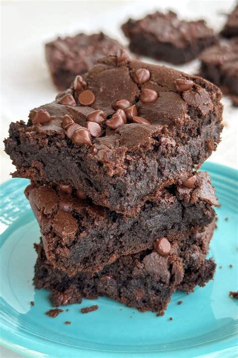 Flourless Chickpea Brownies Vegan Gluten Free Alternative Dish