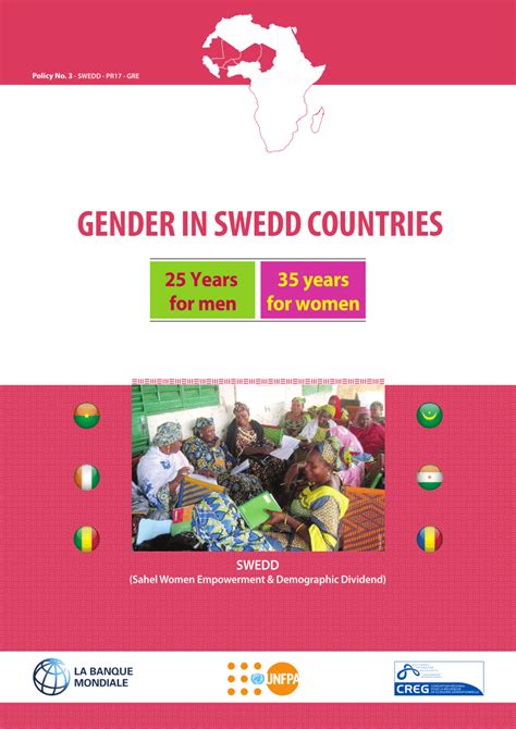 PDF GENDER IN SWEDD COUNTRIES SWEDD Sahel Women Empowerment