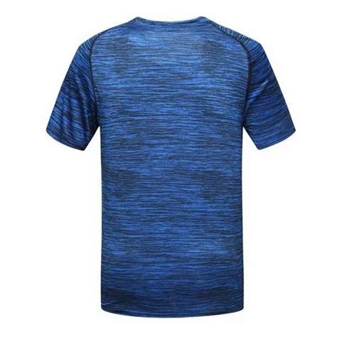 Half Sleeves Mens Plain Polyester Sports T Shirts Size S Xxl